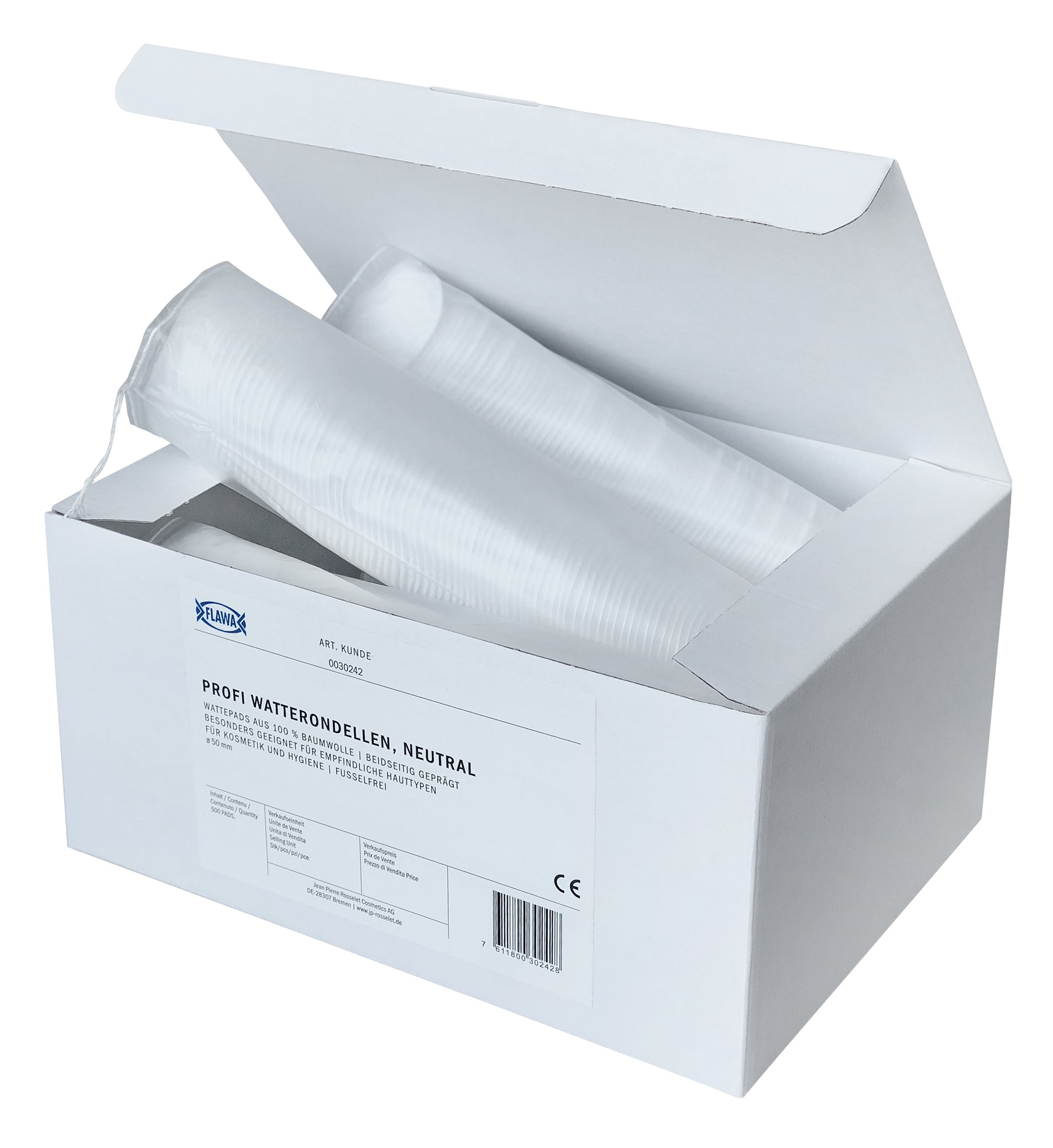 Wattepads Flawa/bb Pads geprägt (Karton) Wattepads Flawa/bb Pads geprägt (Karton)